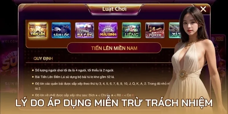 Lý do nên áp dụng miễn trừ trách nhiệm